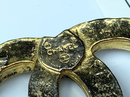 Chanel Icon Series Coco Mark Rhinestone Brooch, vintage, with box GS685