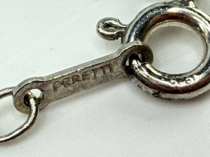 Vintage Tiffany & Co Sterling Silver Initial N Letter Pendant Necklace JR1545