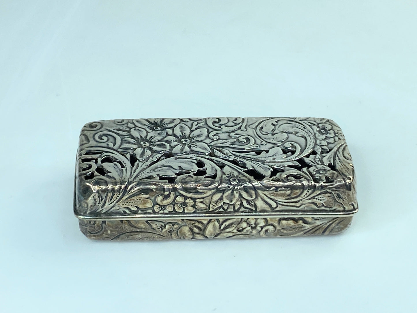 Rare Victorian Silver Vesta Case & Cigar Cutter 26.5g 2 1/4" x 1" x 15.8mm SS109