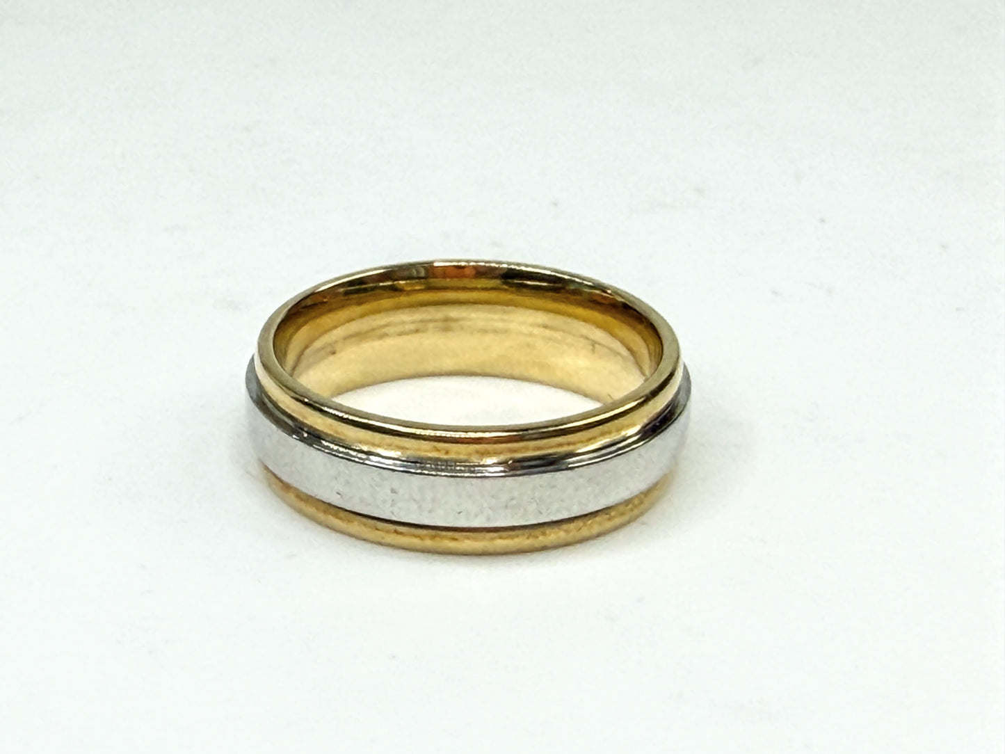 Vintage Fredrick Goldman 18K Gold and Platinum 950 Band JR1548