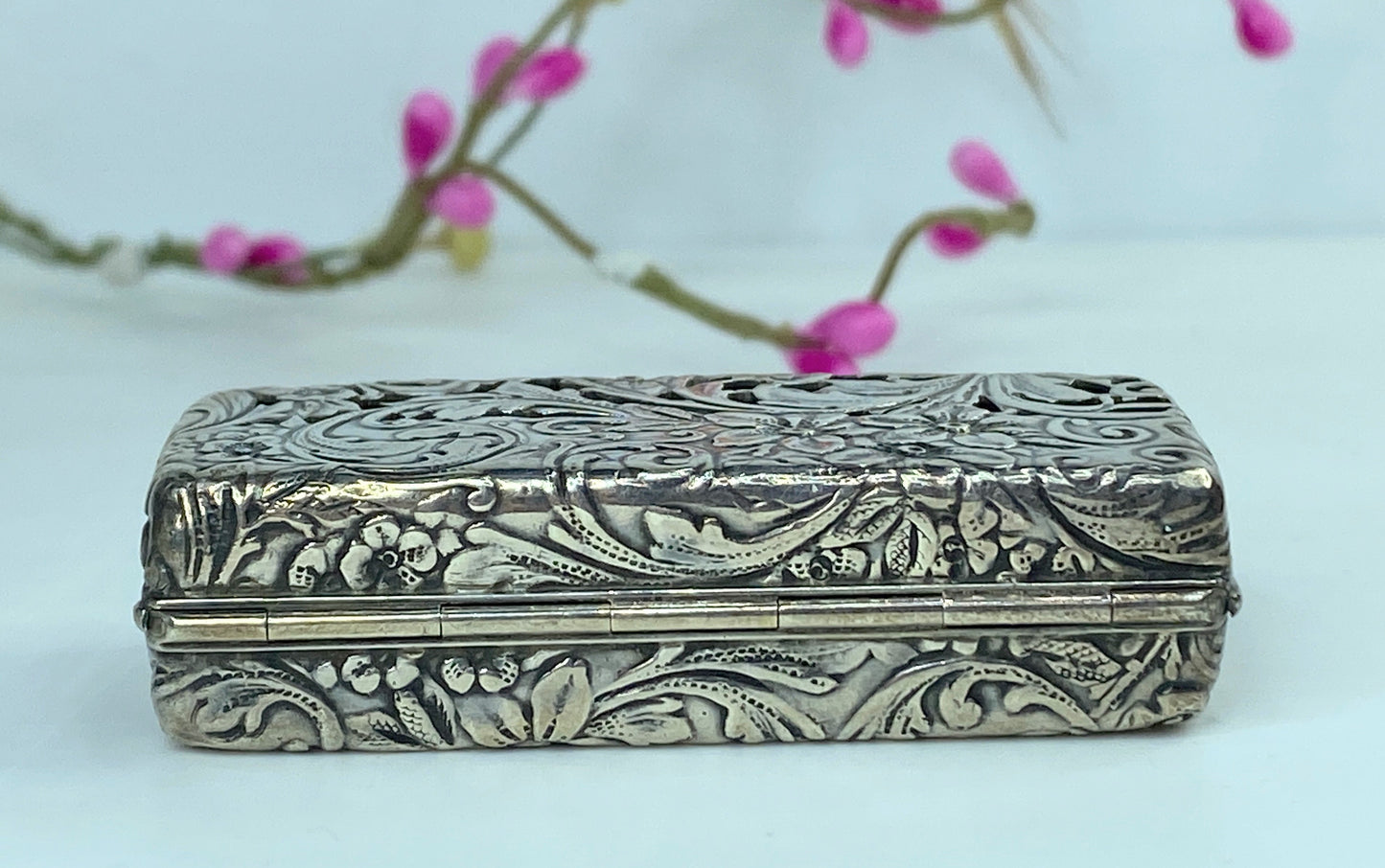 Rare Victorian Silver Vesta Case & Cigar Cutter 26.5g 2 1/4" x 1" x 15.8mm SS109