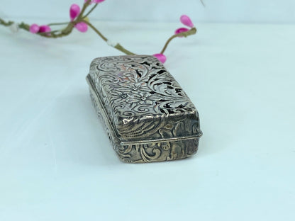 Rare Victorian Silver Vesta Case & Cigar Cutter 26.5g 2 1/4" x 1" x 15.8mm SS109