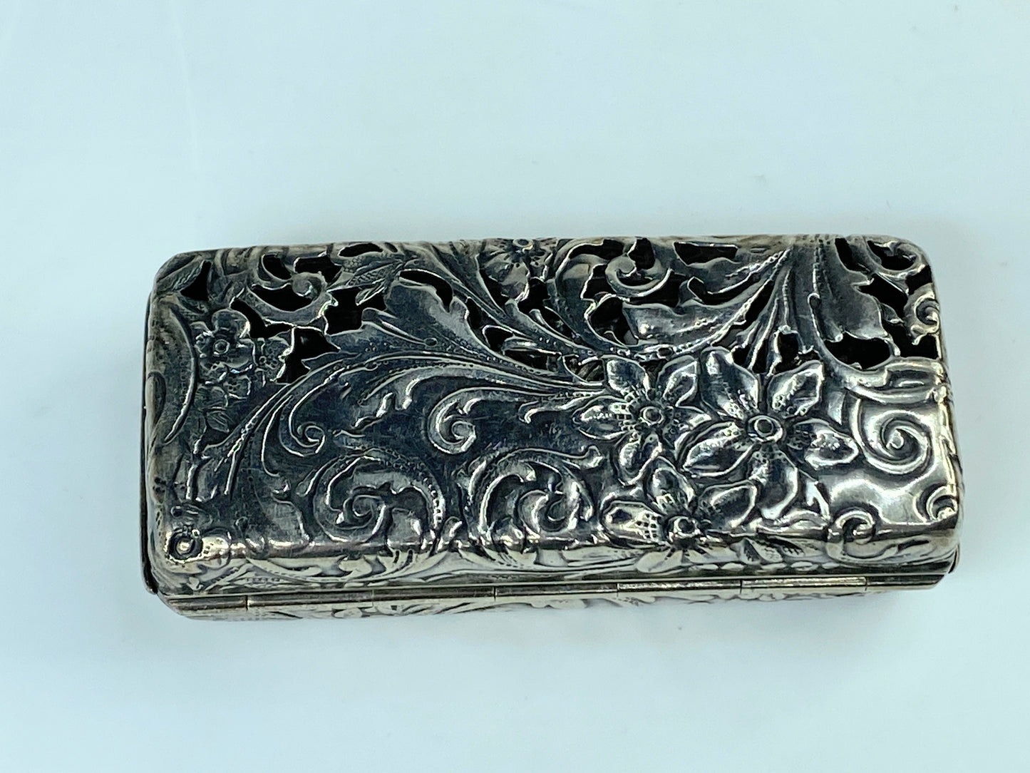 Rare Victorian Silver Vesta Case & Cigar Cutter 26.5g 2 1/4" x 1" x 15.8mm SS109