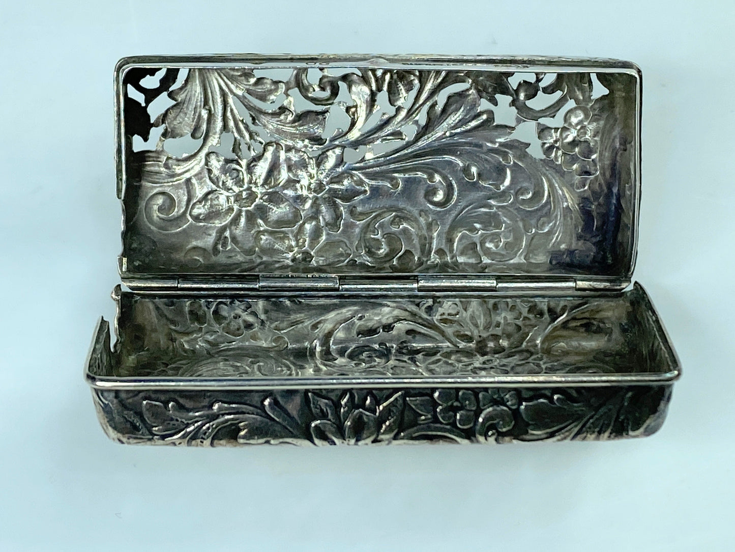 Rare Victorian Silver Vesta Case & Cigar Cutter 26.5g 2 1/4" x 1" x 15.8mm SS109