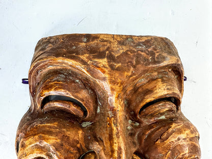 Japanese Hōtokusai芳徳斎 Signed Smiling Noh Showa-era Japanese ceramic mask A1023