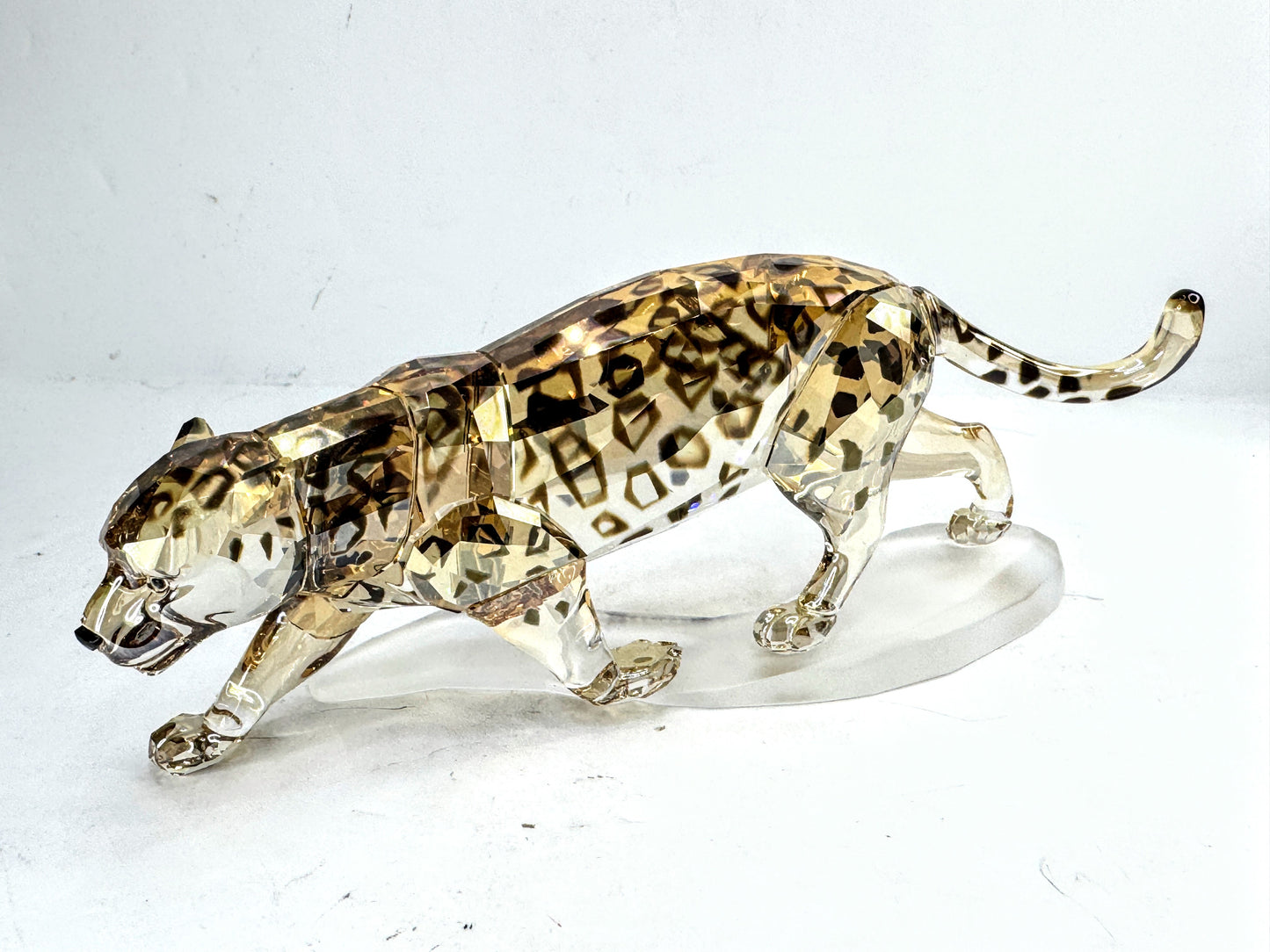 Vintage Swarovski Crystal Golden Shine Jaguar Figurine Mint S295
