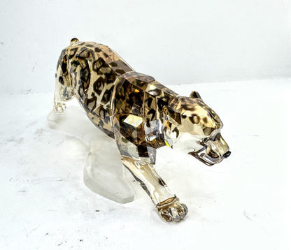 Vintage Swarovski Crystal Golden Shine Jaguar Figurine Mint S295