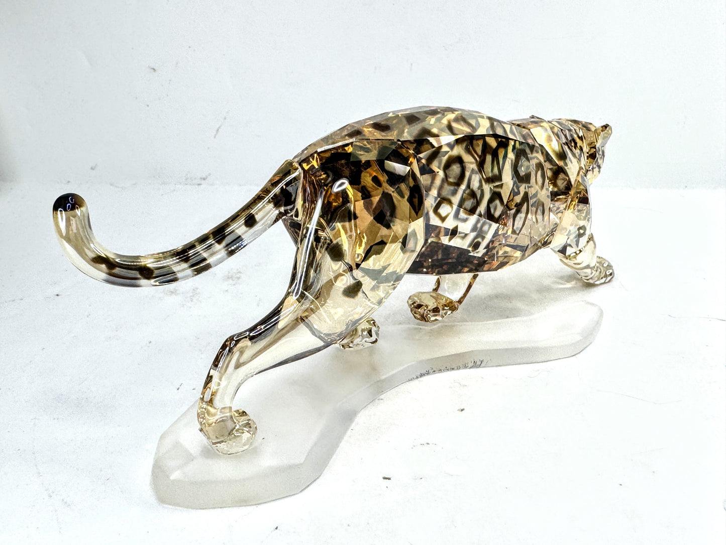 Vintage Swarovski Crystal Golden Shine Jaguar Figurine Mint S295