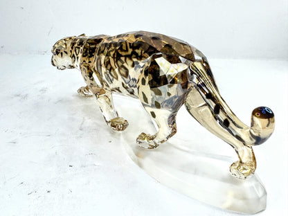 Vintage Swarovski Crystal Golden Shine Jaguar Figurine Mint S295