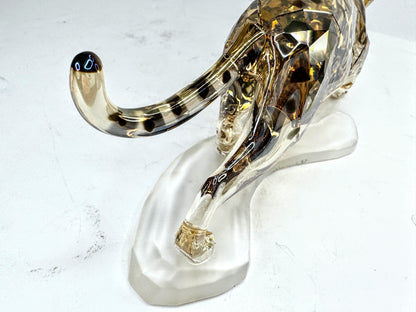 Vintage Swarovski Crystal Golden Shine Jaguar Figurine Mint S295