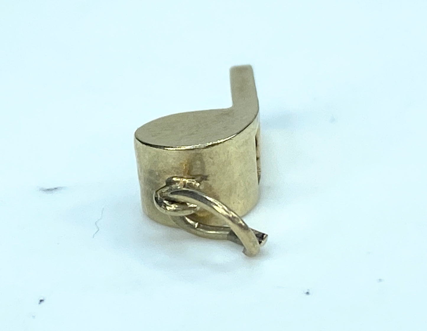 10K yellow gold 3D Whistle charm JR9282