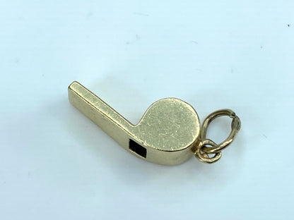 10K yellow gold 3D Whistle charm JR9282