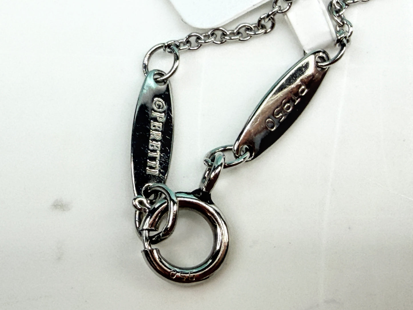 Vintage Tiffany & Co. PT950 Diamond By The Yard Necklace 16" JR1553