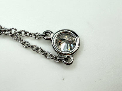 Vintage Tiffany & Co Elsa Peretti Diamond by the Yard Platinum Necklace JR1579