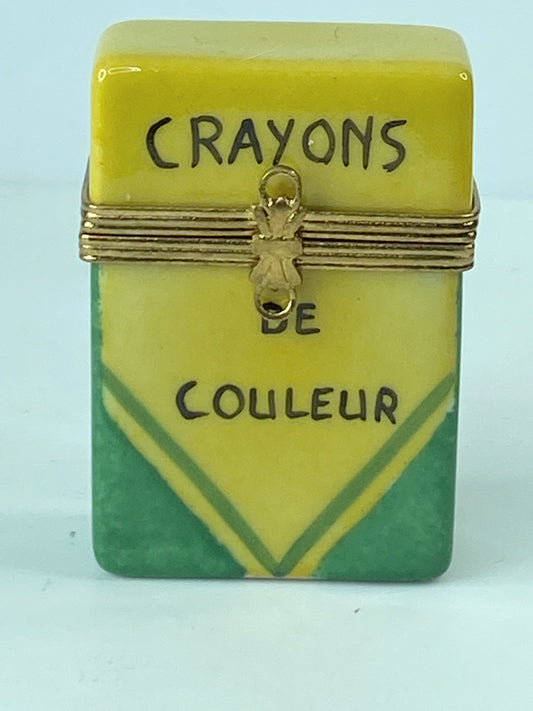 Limoges Crayon box with crayon Designed Exclusively for Rochard by G.Grant A288