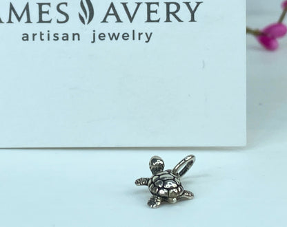 James Avery sterling silver sealife mini Turtle charm JR1034