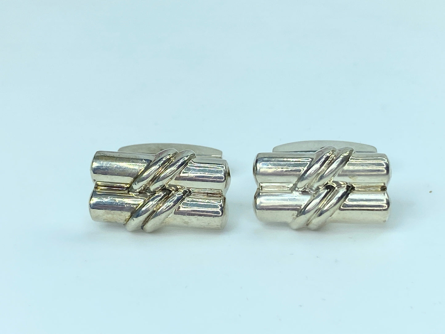 Tiffany & Co. Sterling Silver Rare design cufflinks 18.9g GS154