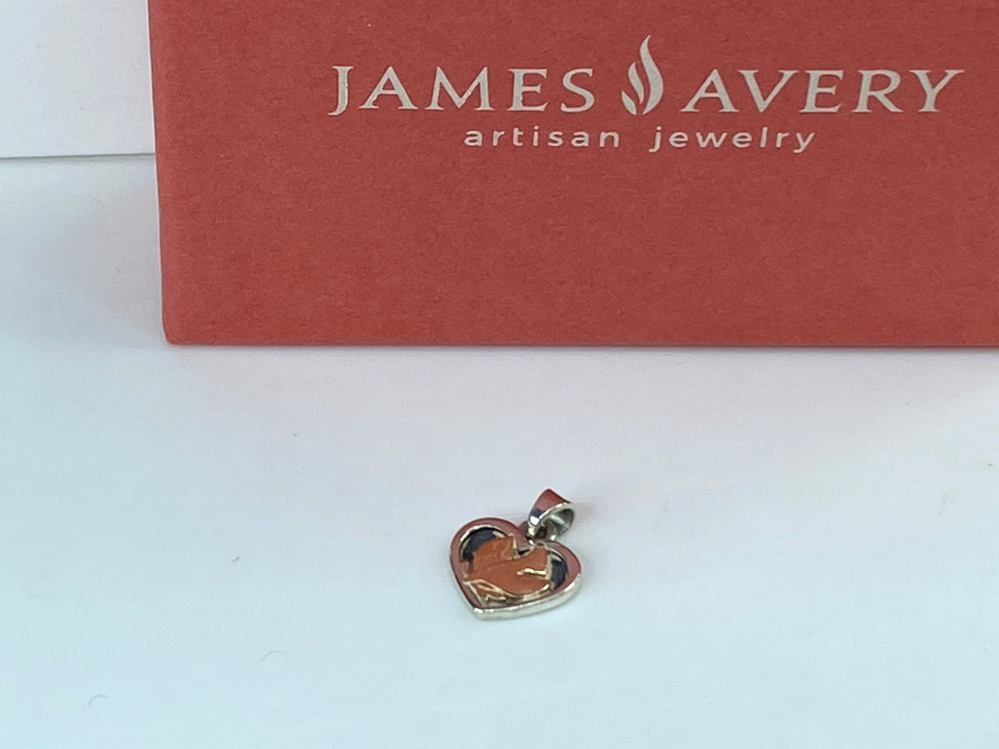 James Avery Dove of Peace Pendant 14k Gold Sterling Silver Retired Rare JR1035
