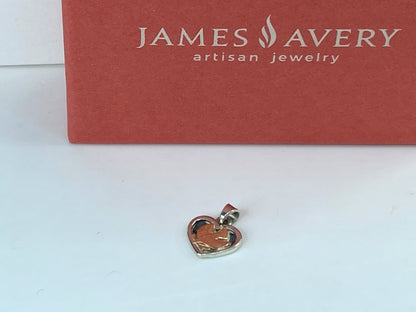James Avery Dove of Peace Pendant 14k Gold Sterling Silver Retired Rare JR1035
