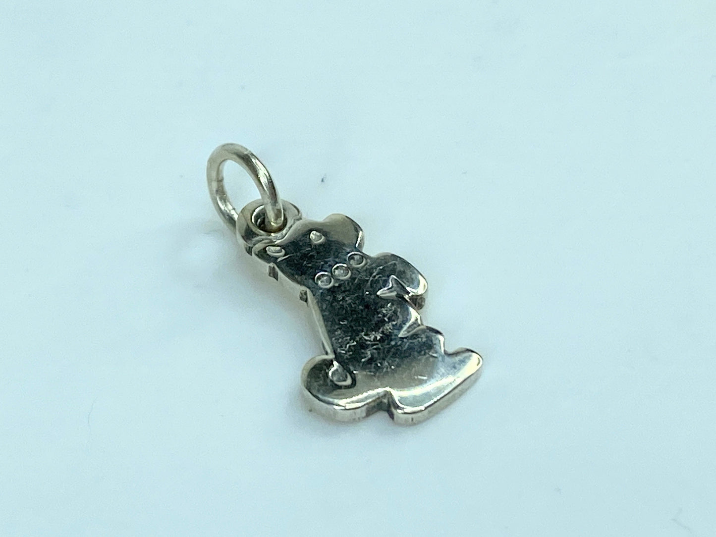 James Avery Sterling Silver Sitting Dog Pendant Charm Puppy JR1036