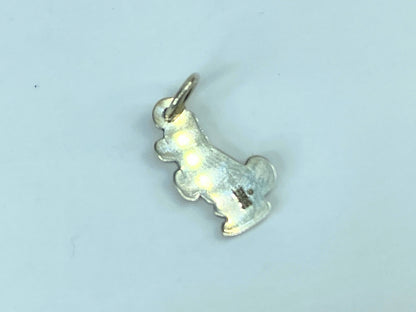 James Avery Sterling Silver Sitting Dog Pendant Charm Puppy JR1036