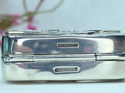 Tiffany & Co Sterling Silver Luggage Suitcase Pill Box polished 35.5g GS155