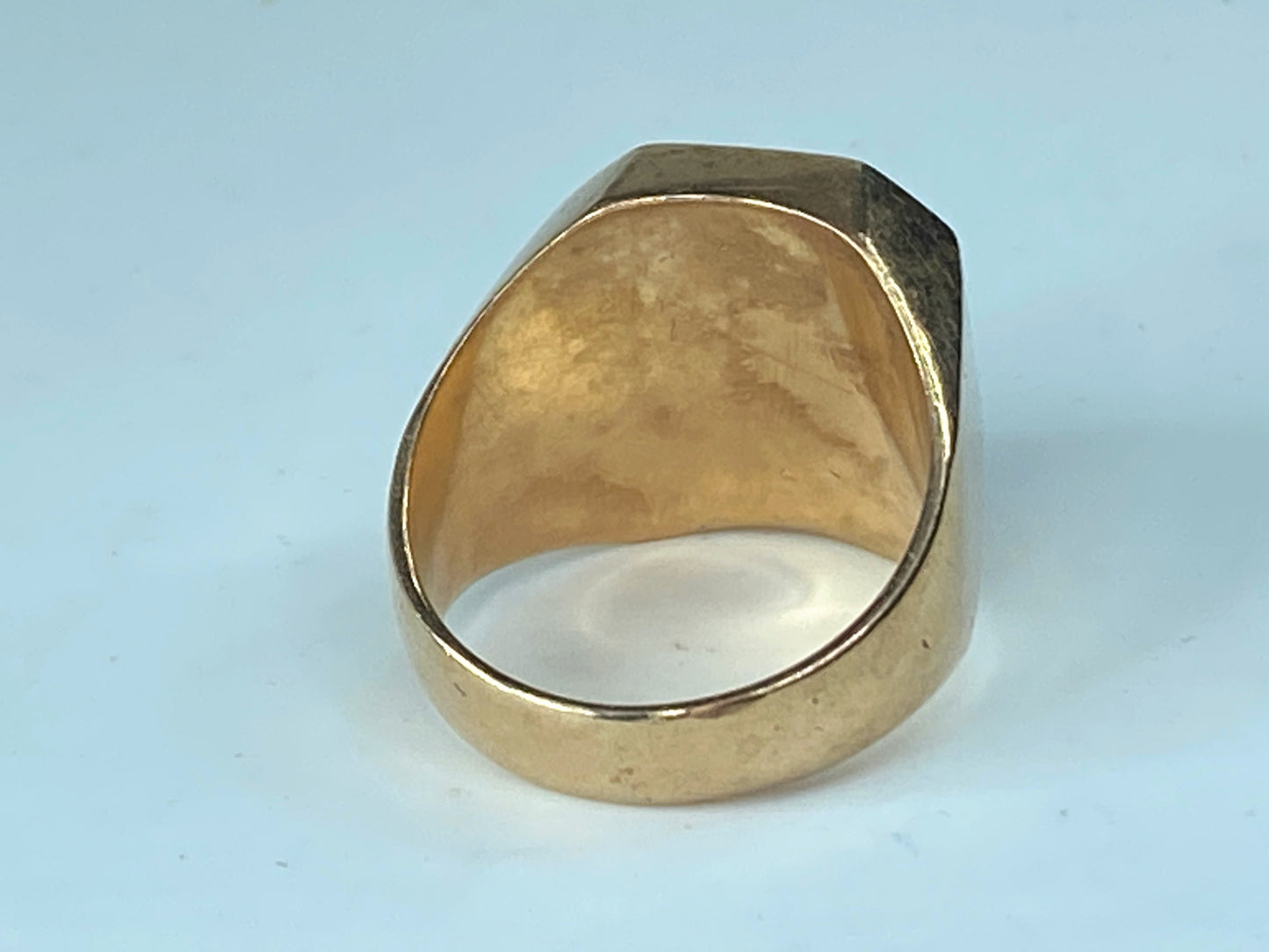 Art Nouveau 14 karat Rutile quartz Islamic Intaglio Signet Ring