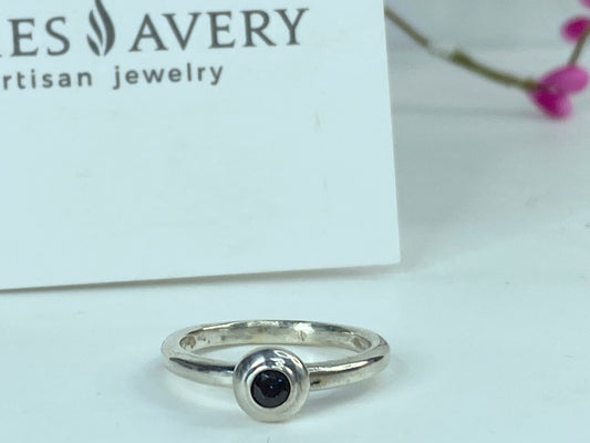 James Avery Sterling silver Blue Sapphire Remembrance Birthstone Ring s7 JR1039