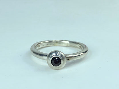 James Avery Sterling silver Blue Sapphire Remembrance Birthstone Ring s7 JR1039