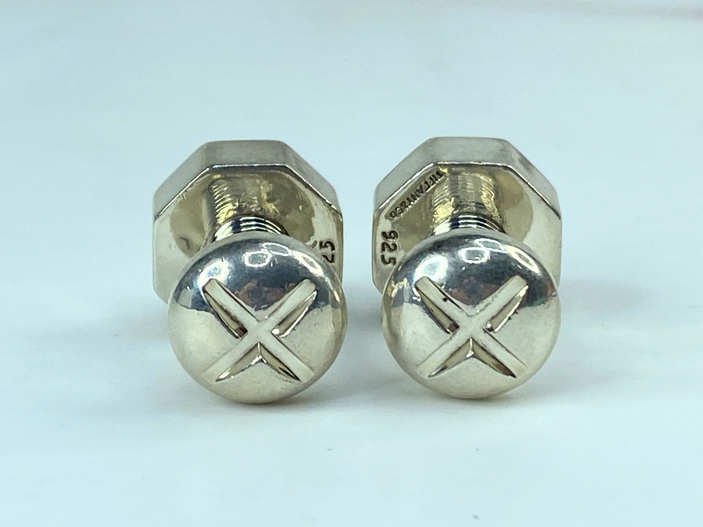 Vintage Tiffany & Co. Sterling Silver Nut & Bolt Cufflinks 36.5g SS114