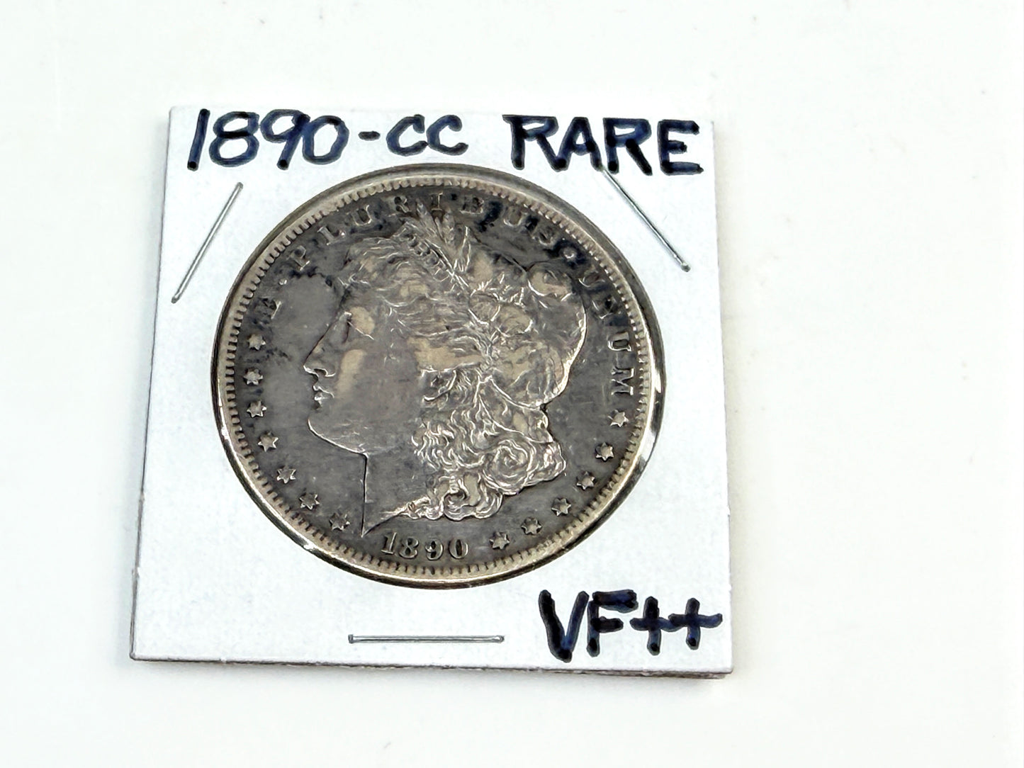 1890-CC Morgan Silver Dollar Carson City Key Date Coin SS334