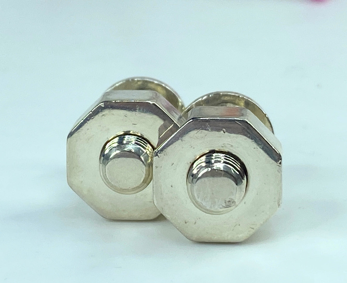 Vintage Tiffany & Co. Sterling Silver Nut & Bolt Cufflinks 36.5g SS114