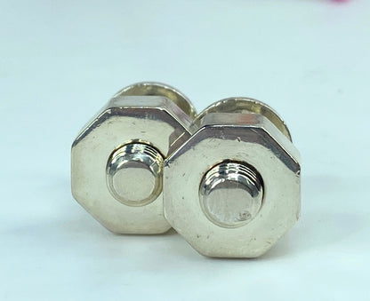 Vintage Tiffany & Co. Sterling Silver Nut & Bolt Cufflinks 36.5g SS114
