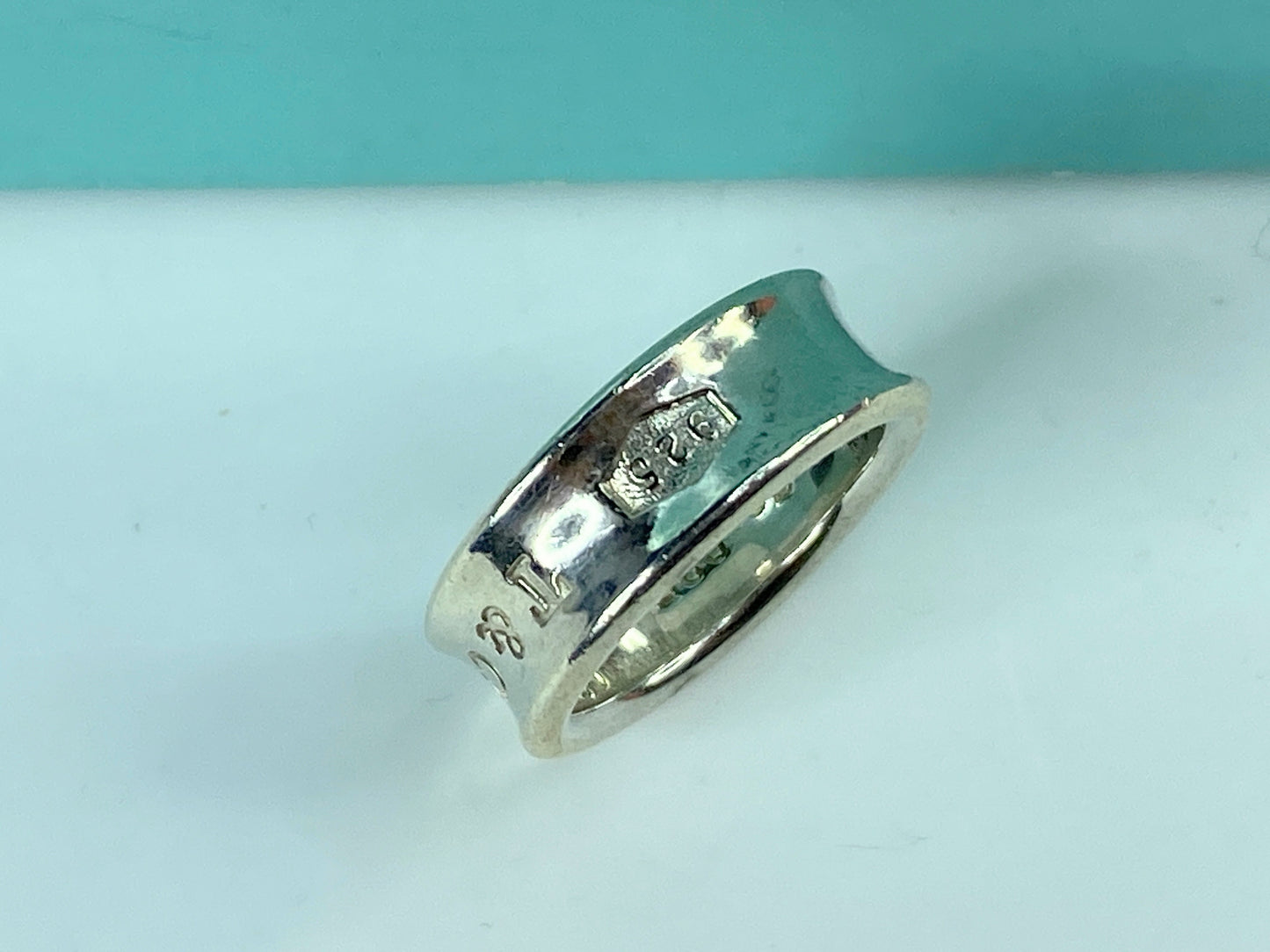 Tiffany & Co. 1837 Vintage 925 Sterling Silver Band Ring Size 5.5 6.9g JR1043