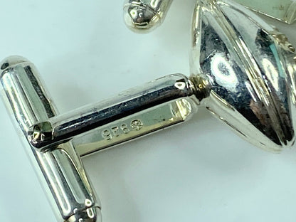 Tiffany & Co Silver Football Cuff Link Cufflink Rare Sports Lover 15.7g JR557