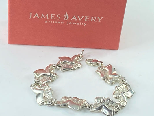 James Avery Retired Flying Angel Bracelet 7 1/4" 23.5g JR559