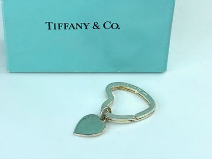 Tiffany & Co Estate Heart Keychain Sterling Silver 7.4g SS116