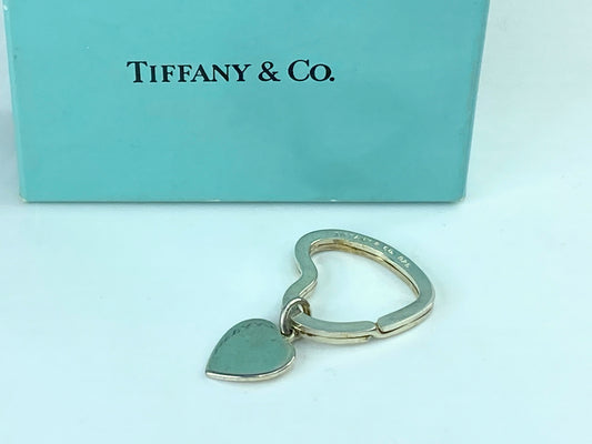 Tiffany & Co Estate Heart Keychain Sterling Silver 7.4g SS116