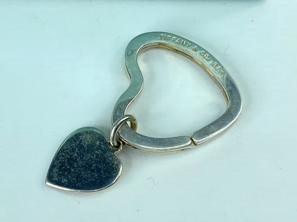 Tiffany & Co Estate Heart Keychain Sterling Silver 7.4g SS116