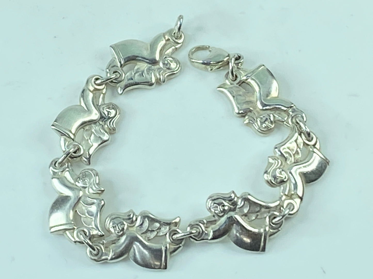 James Avery Retired Flying Angel Bracelet 7 1/4" 23.5g JR559