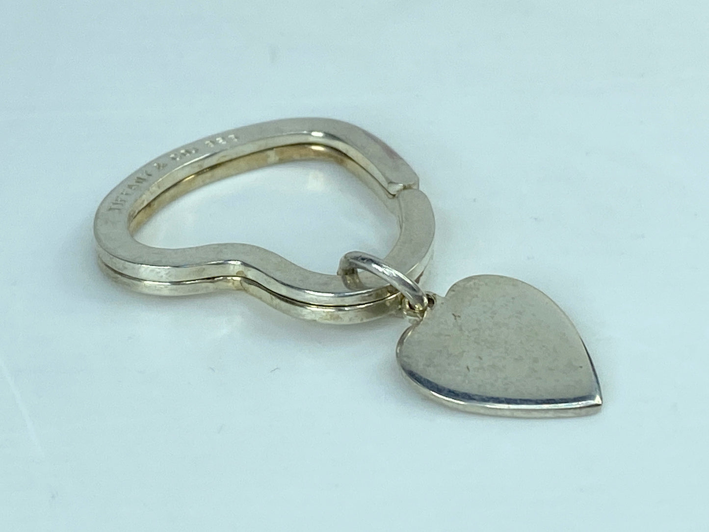 Tiffany & Co Estate Heart Keychain Sterling Silver 7.4g SS116