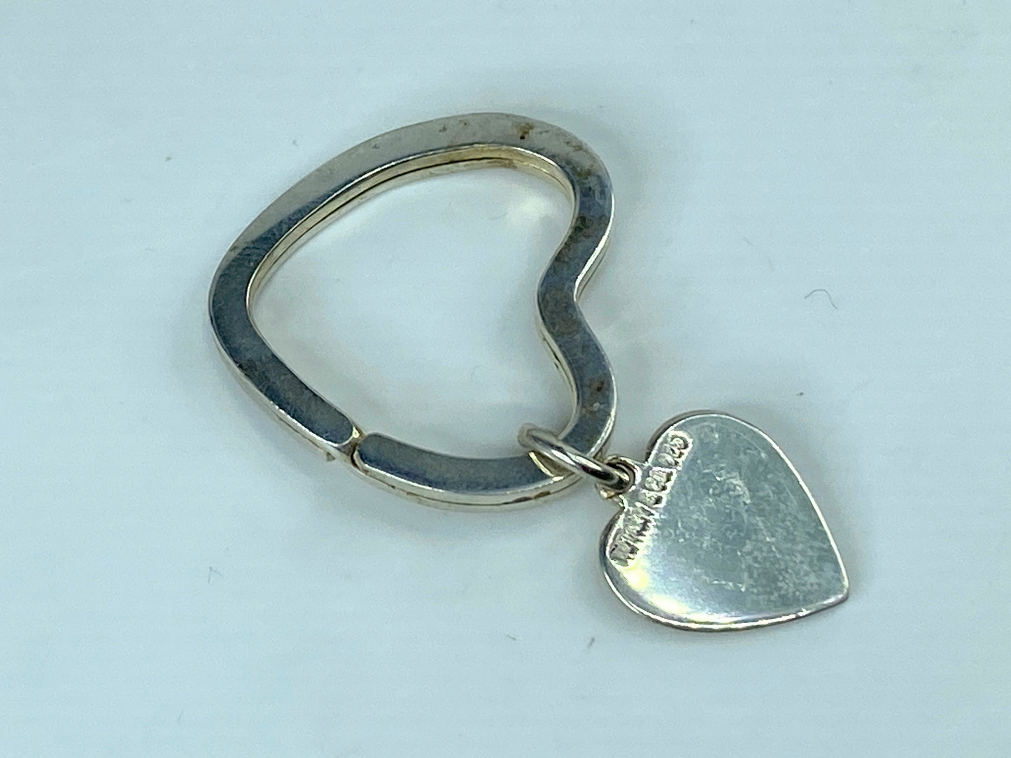 Tiffany & Co Estate Heart Keychain Sterling Silver 7.4g SS116