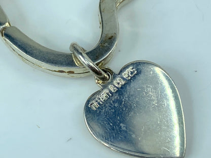 Tiffany & Co Estate Heart Keychain Sterling Silver 7.4g SS116