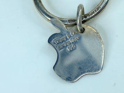 Rare Tiffany & Co sterling silver keyring with bite Apply tag 8.7g SS117