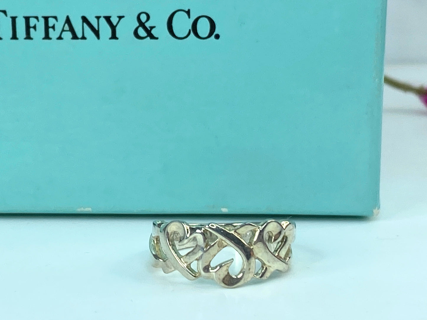 Sterling Silver Paloma Picasso for Tiffany & Co Loving Hearts Band s7 JR1044