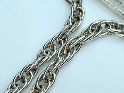 Tiffany & Co. Sterling silver engravable ID band fancy link bracelet 7.5" JR9884