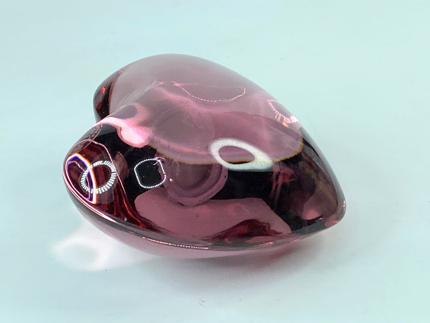 Baccarat Crystal Paperweight, Red Heart Mint A306