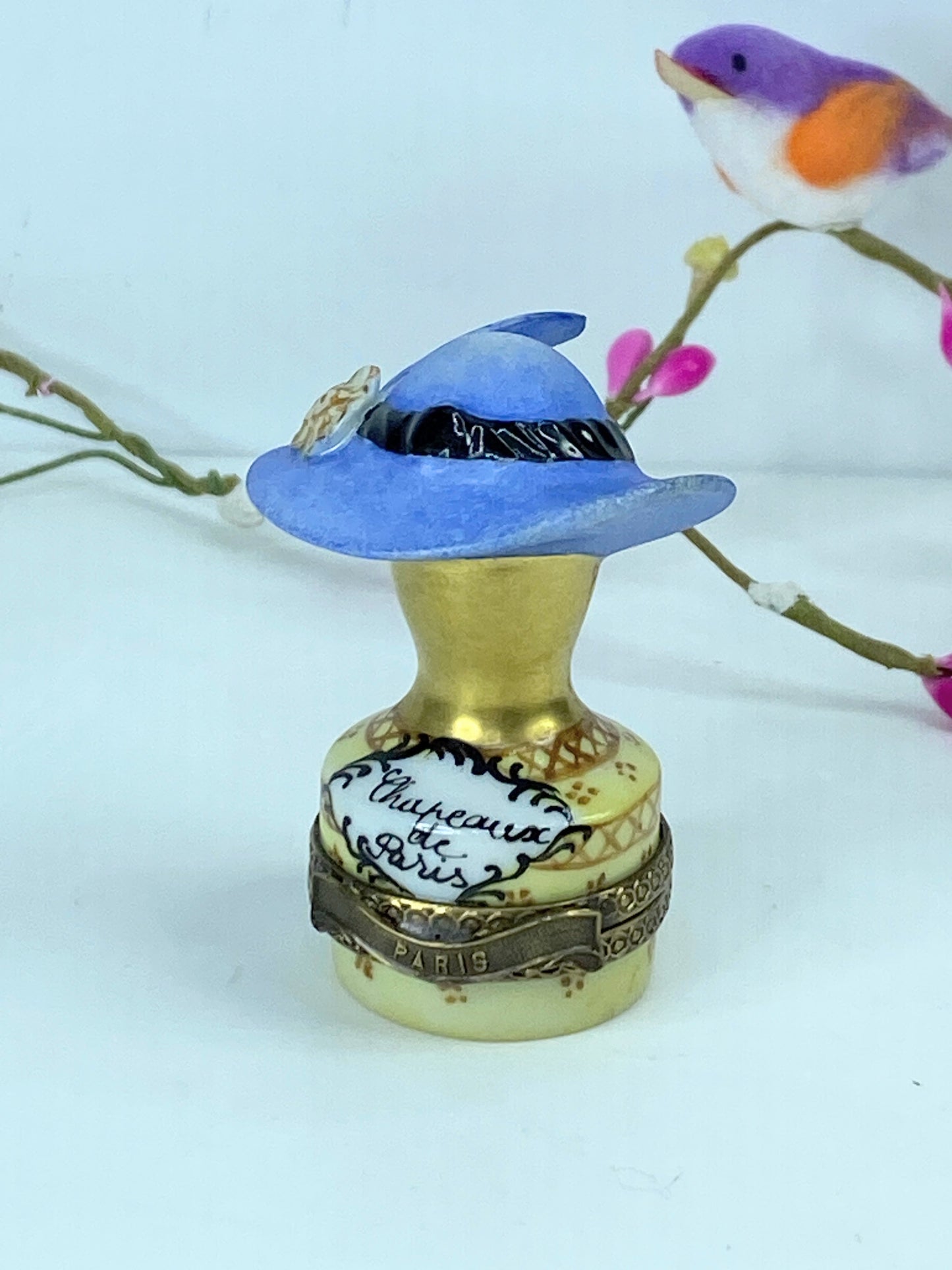 Chenille Limoges Fancy Hat Model French Limoges No. 25 A539