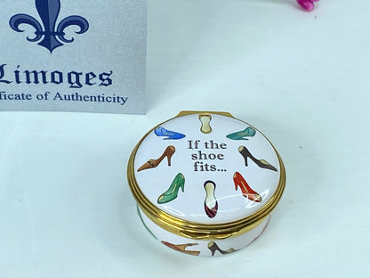 Halcyon Days If The Shoe Fits - Scully & Scully Exclusive Trinket Box A540