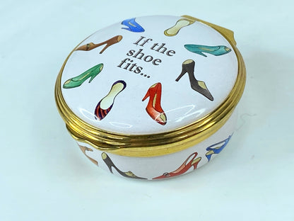 Halcyon Days If The Shoe Fits - Scully & Scully Exclusive Trinket Box A540